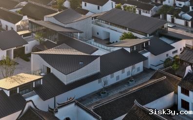 现代语汇演绎院落空间Modern language interpretation of courtyard space